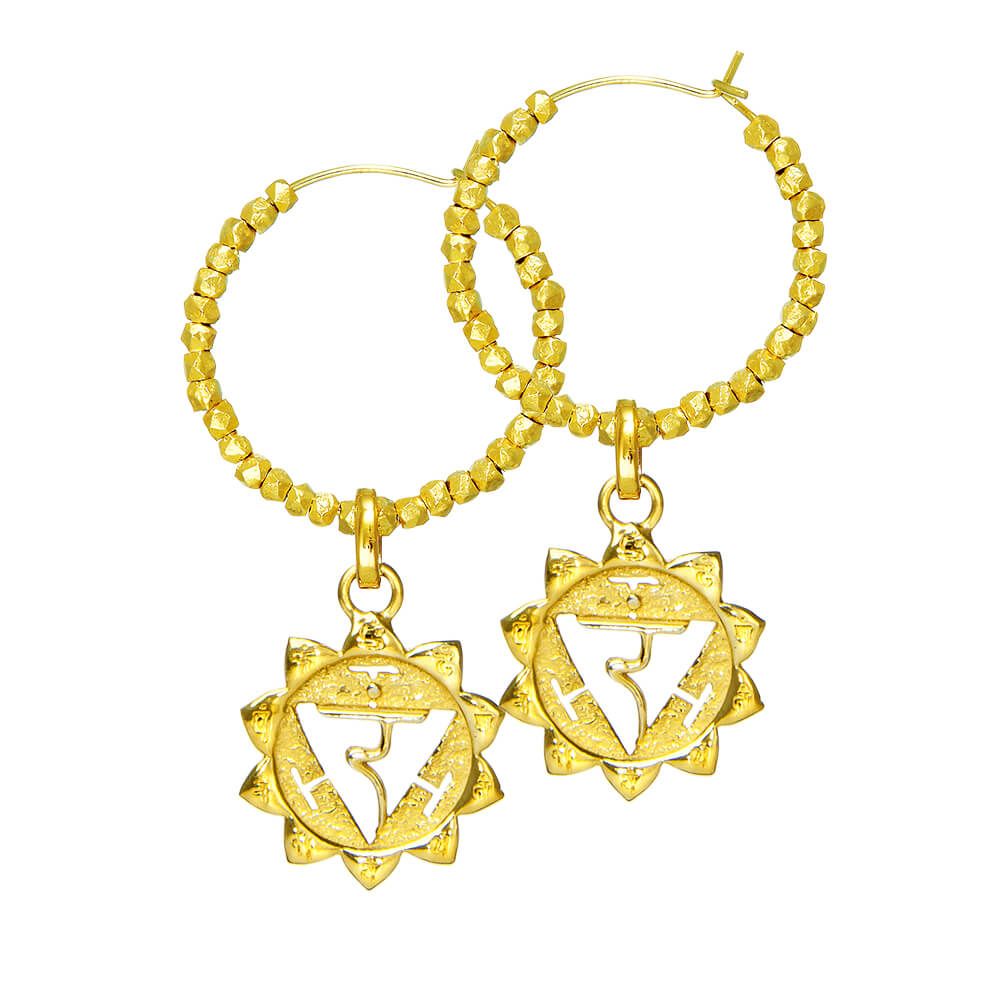 Manipura Chakra Kreolen von ETERNAL BLISS - Spiritueller Schmuck