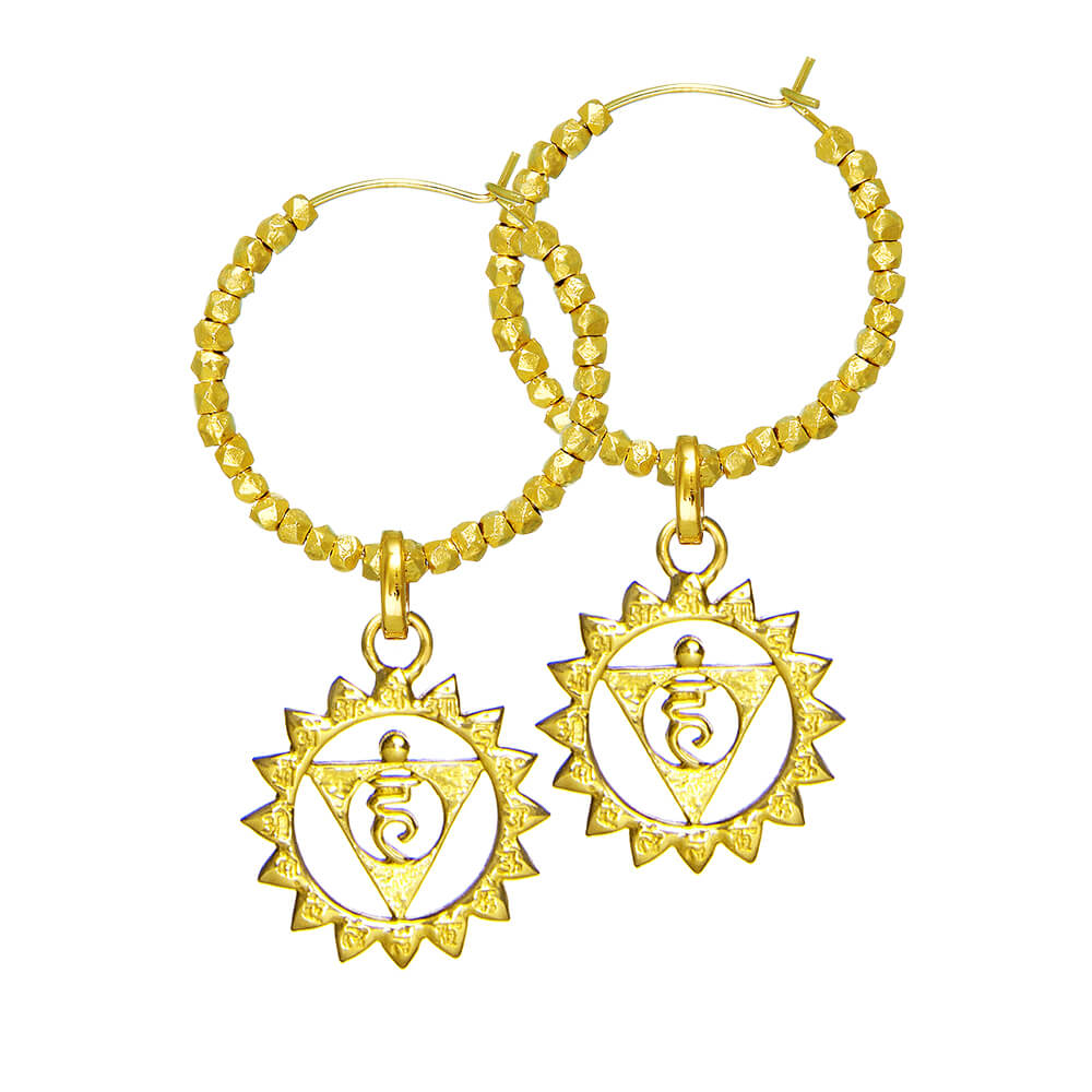 Vishuddha Chakra Kreolen von ETERNAL BLISS - Spiritueller Schmuck