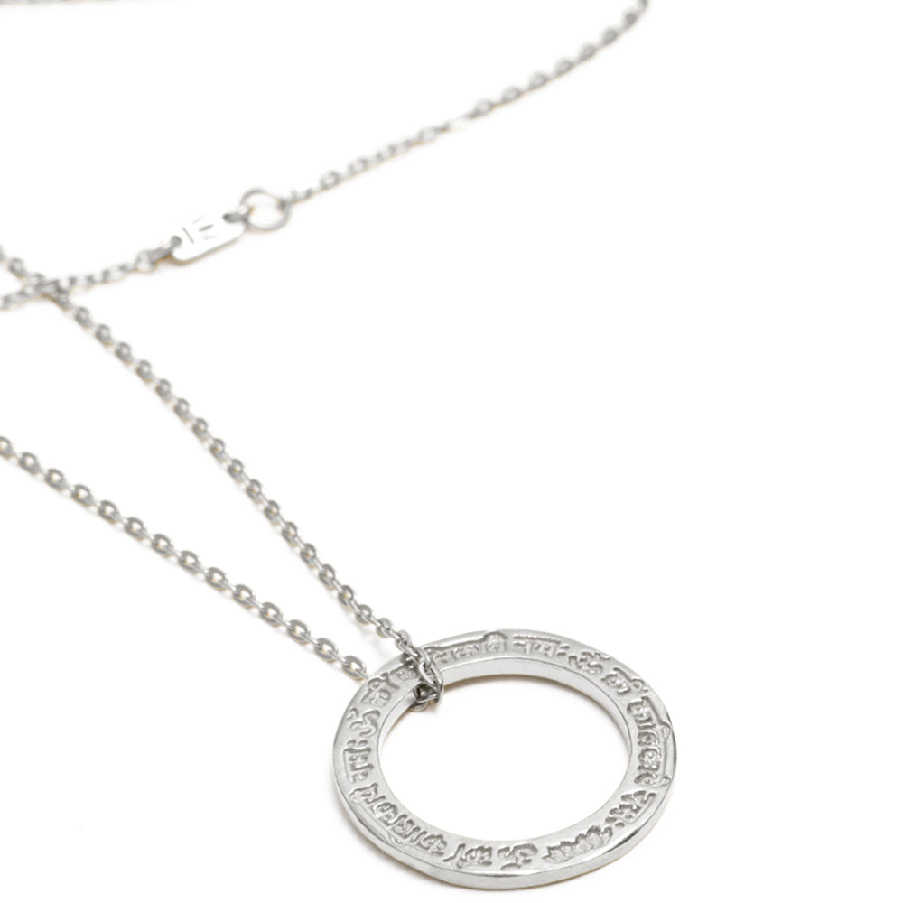 Sterling Silver Lakshmi Mantra Pendant mini by Eternal Bliss from the Yoga Jewelry Collection