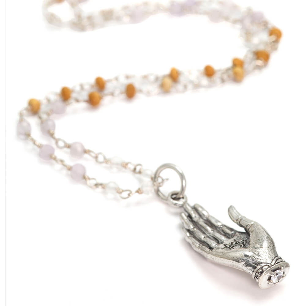 Abhaya Mudra Anhänger Silber