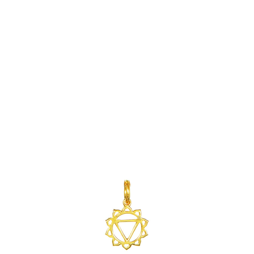 Gold-plated solar plexus chakra pendant mini by ETERNAL BLISS - spiritual jewellery