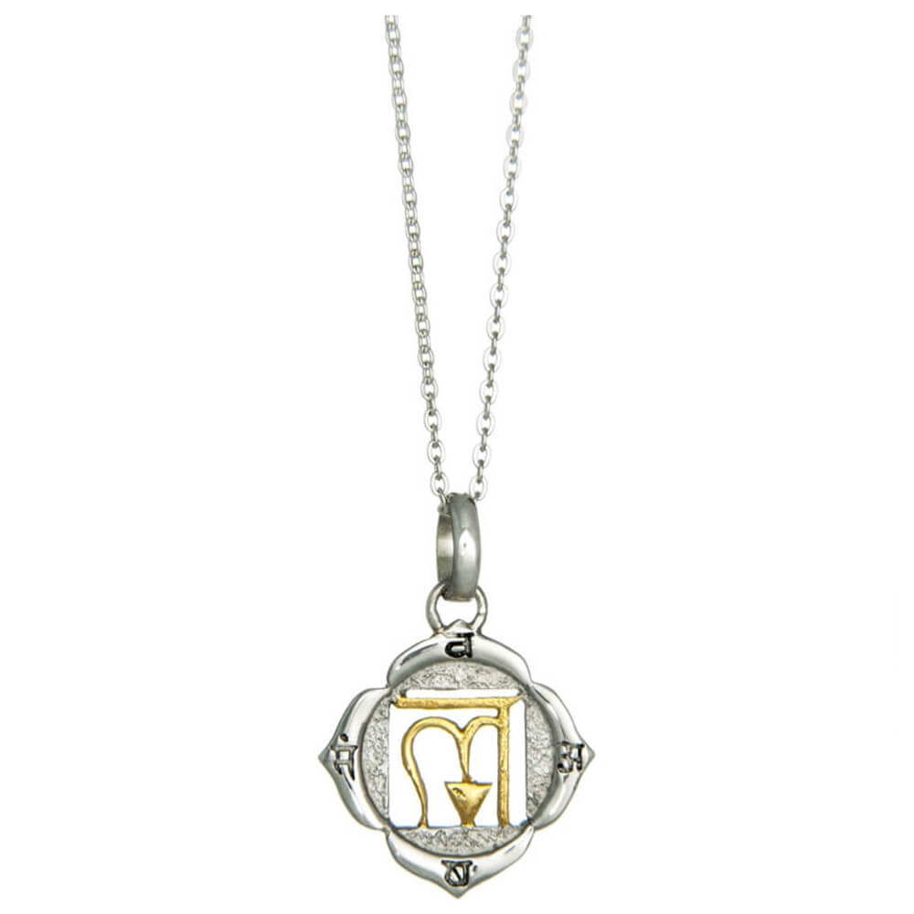 Muladhara Chakra Anhänger Silber