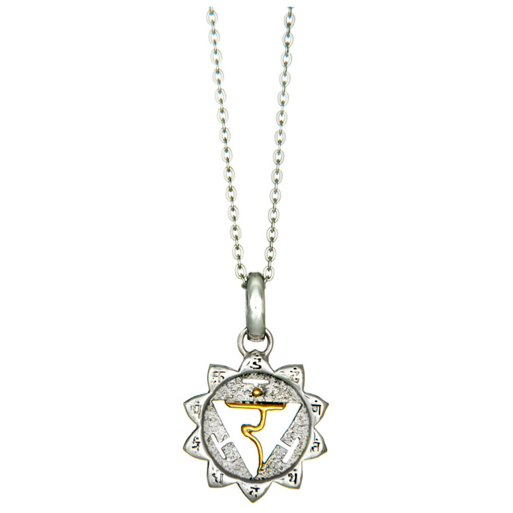 Manipura Chakra Anhänger Silber