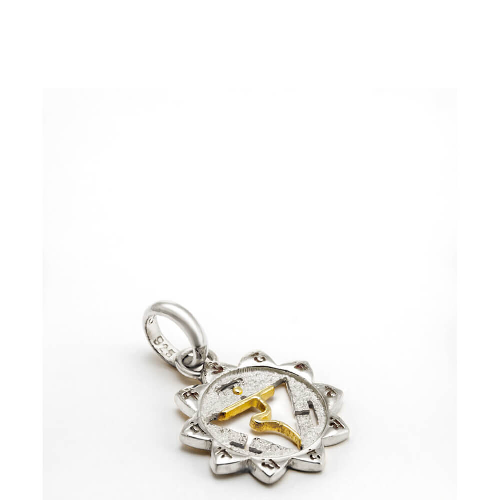 Manipura Chakra Anhänger Silber