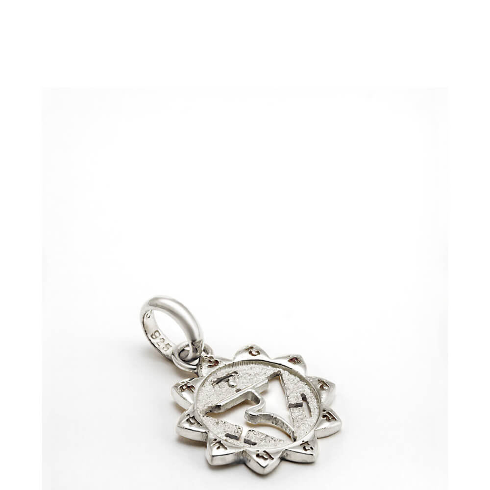 Manipura Chakra Schmuck mit Mantra Silber