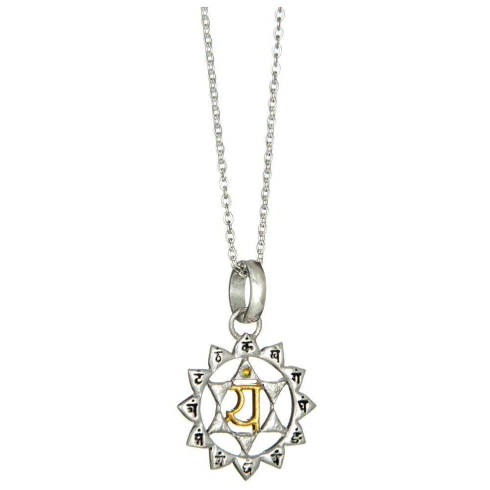 Anahata Chakra Anhänger Silber