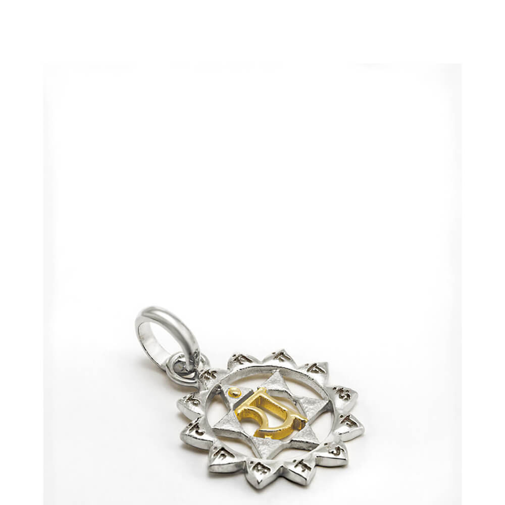 Anahata Chakra Anhänger Silber