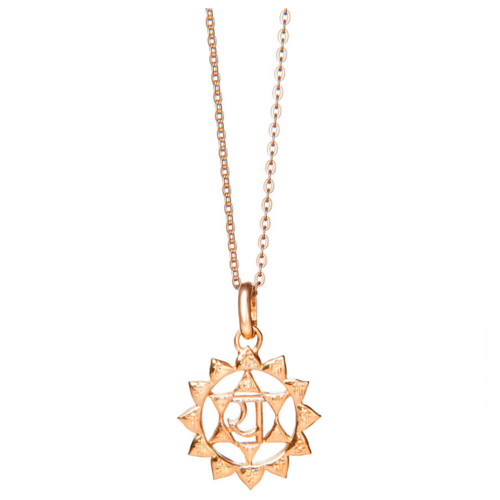 Anahata Chakra Anhänger rosévergoldet