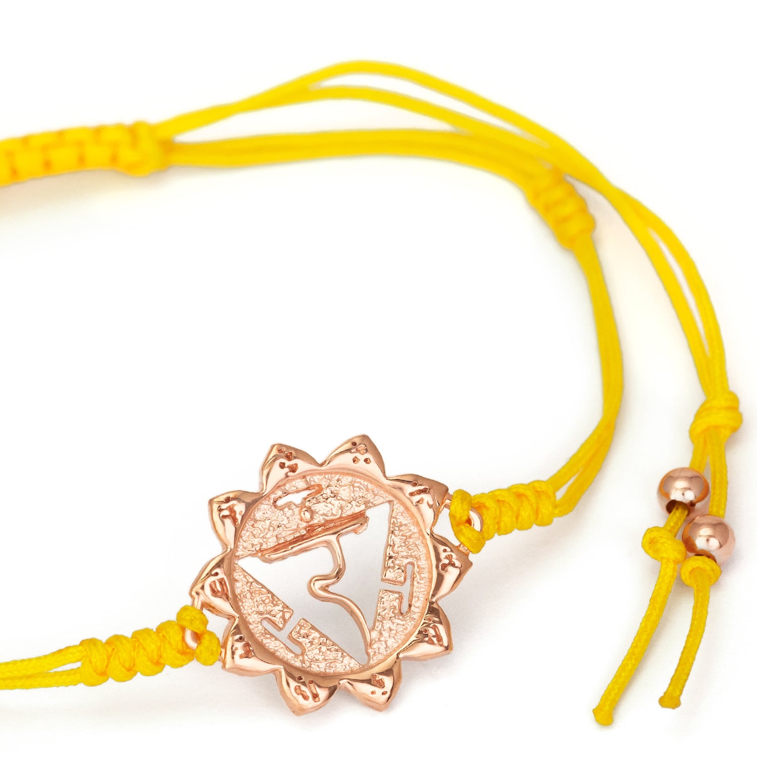 Rosegold-plated Manipura Chakra bracelet by ETERNAL BLISS - Spiritual Jewellery