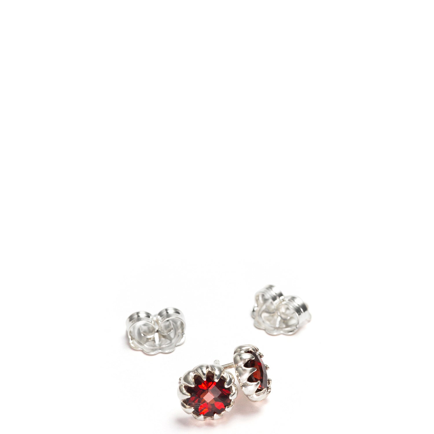 Granat Ohrstecker Silber  von ETERNAL BLISS - Spiritueller Schmuck
