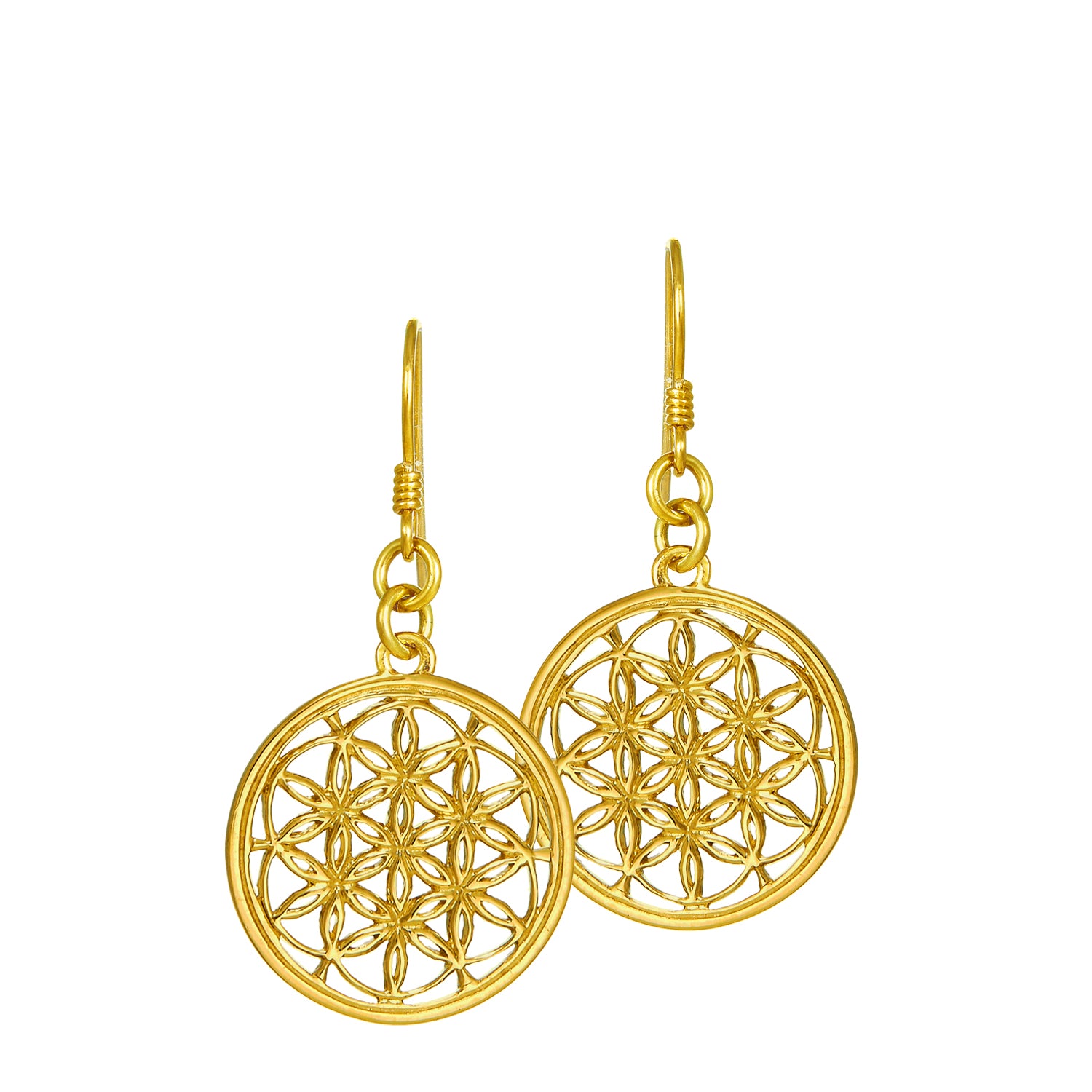 Silberne Blume des Lebens Ohrhänger von ETERNAL BLISS - Spiritueller Schmuck