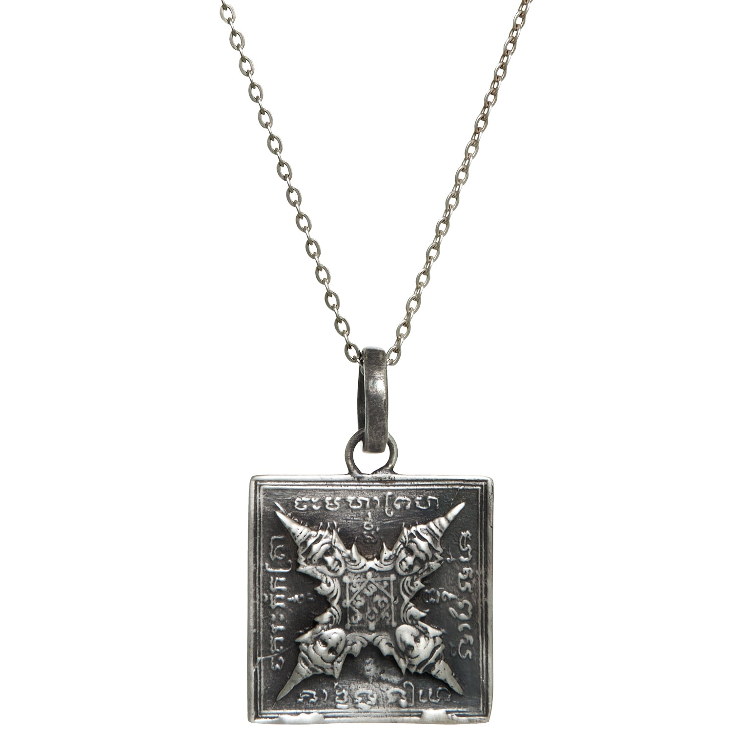 Buddha-Symbol-Anhänger aus geschwärztem Sterling Silber von ETERNAL BLISS - Spiritueller Schmuck