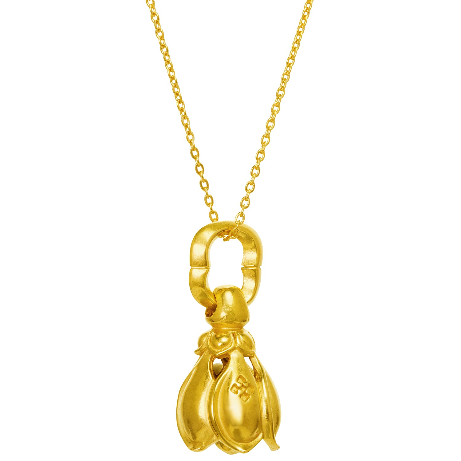 Lotus Glöckchen Anhänger vergoldet von ETERNAL BLISS - Spiritueller Schmuck