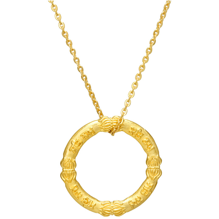 Vergoldeter Sat-Nam-Mantra-Anhänger aus Sterling Silber von ETERNAL BLISS - Spiritueller Schmuck