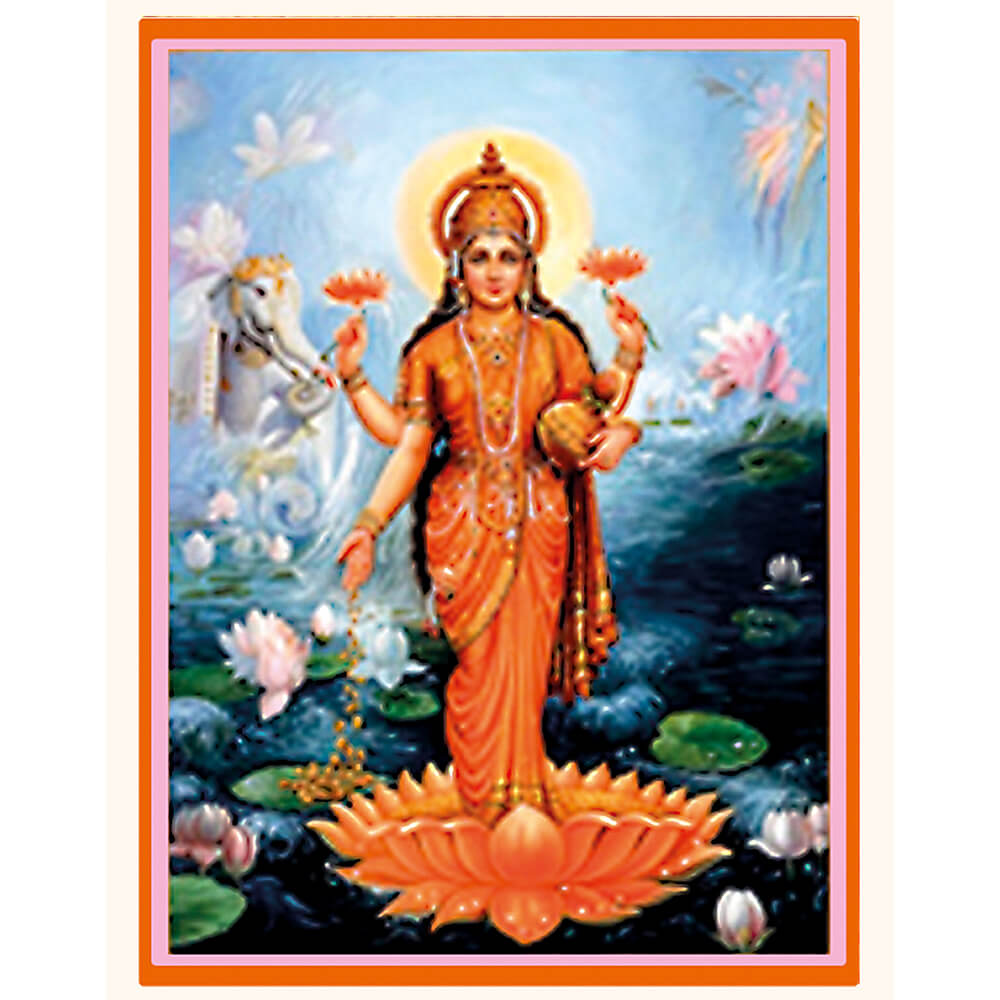 Lakshmi Mantra Anhänger mini rosévergoldet