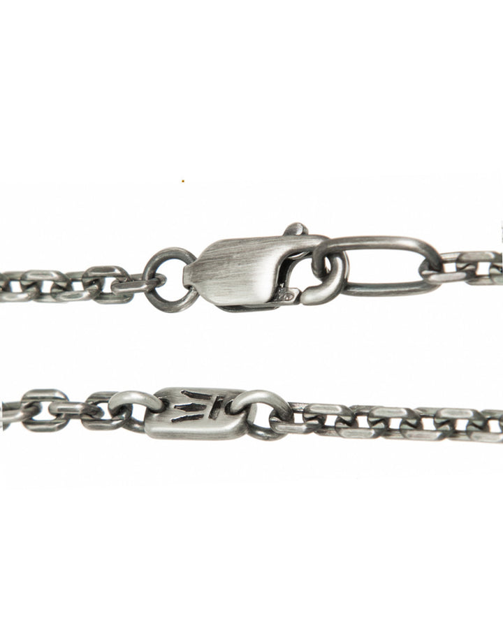 Eternal Bliss - ANGESCHLIFFENE ANKERKETTE 2mm Sterling Silber Karabiner