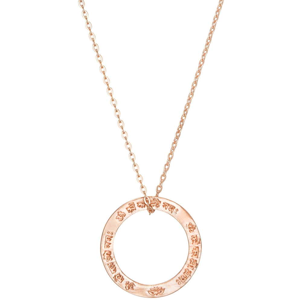 Kali Mantra Anhänger mini aus Sterling Silber rosévergoldet von Eternal Bliss