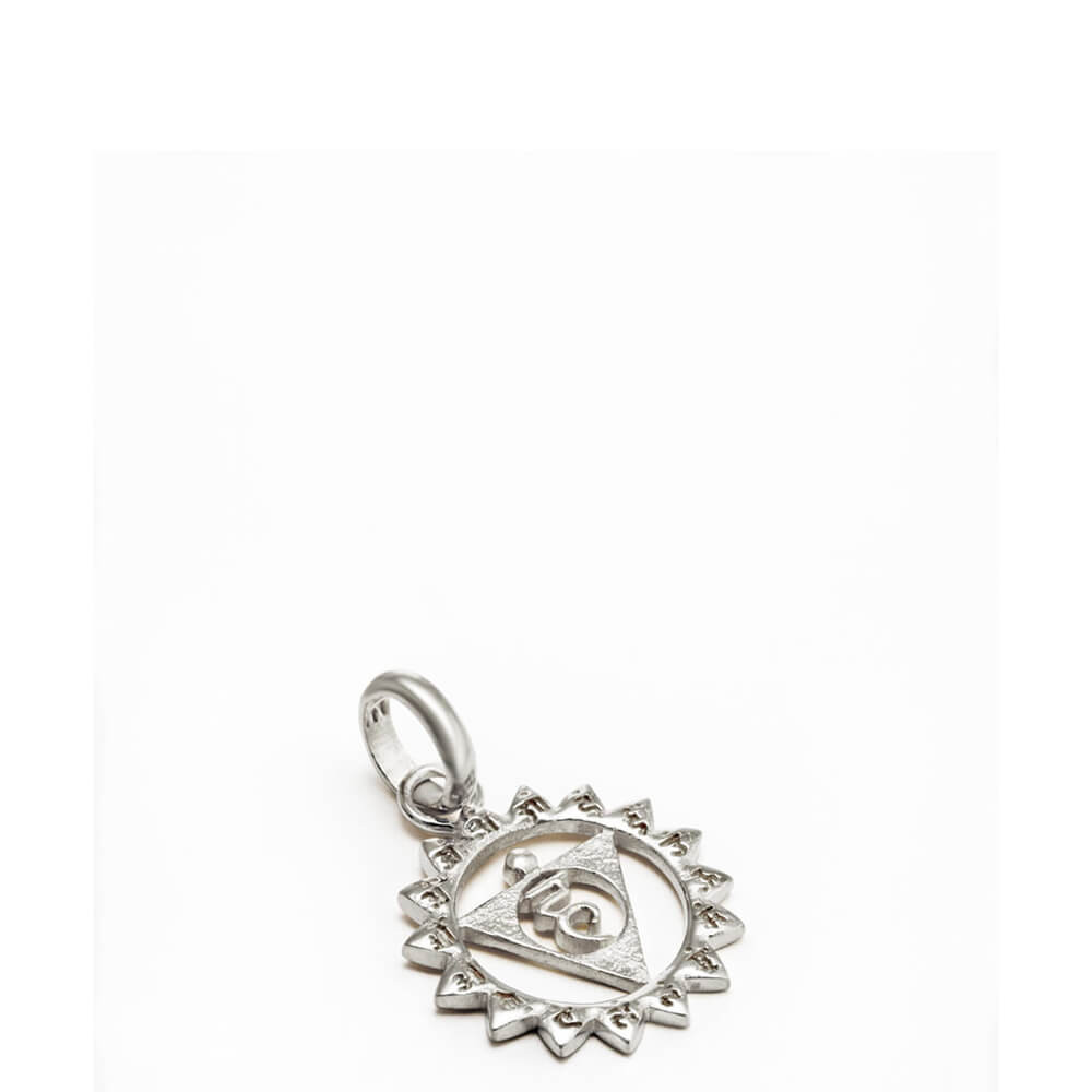 Vishuddha Chakra Schmuck mit Mantra Silber